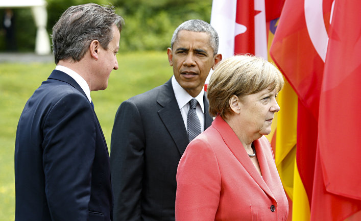 Angela Merkel, Barack Obama, David Cameron