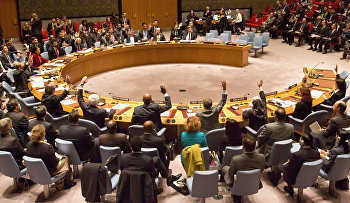 U.N. Security Council members vote on a French-sponsored counter terrorism resolution aimed at Islamic extremist